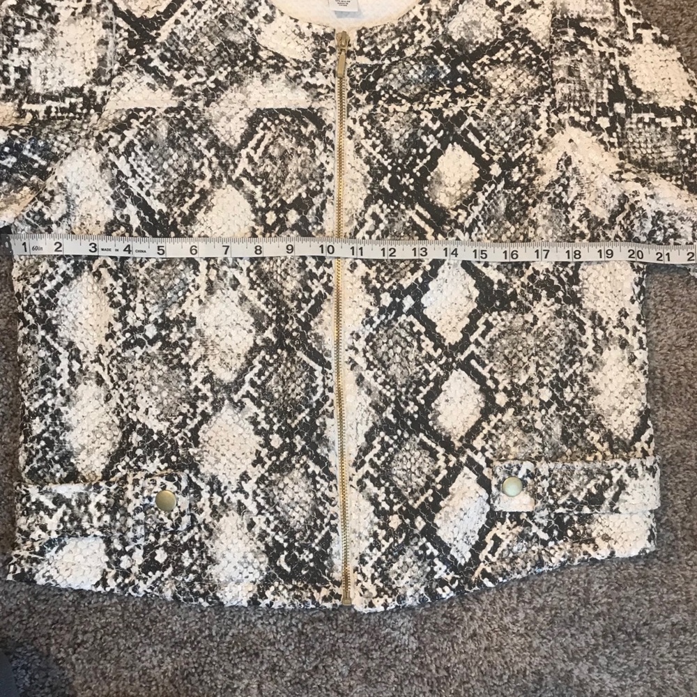 Ruby Rd. Snake Skin Design Jacket Size 12 - Picture 6 of 6